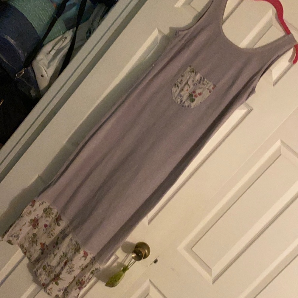 Ladies Maxi dress M florals lilac